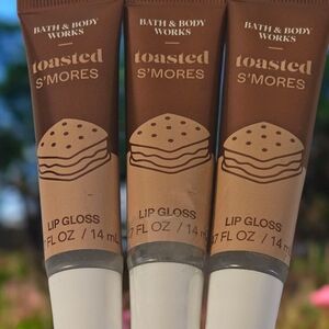 3Bath & Body Works Toasted S'mores Lip Gloss Trio